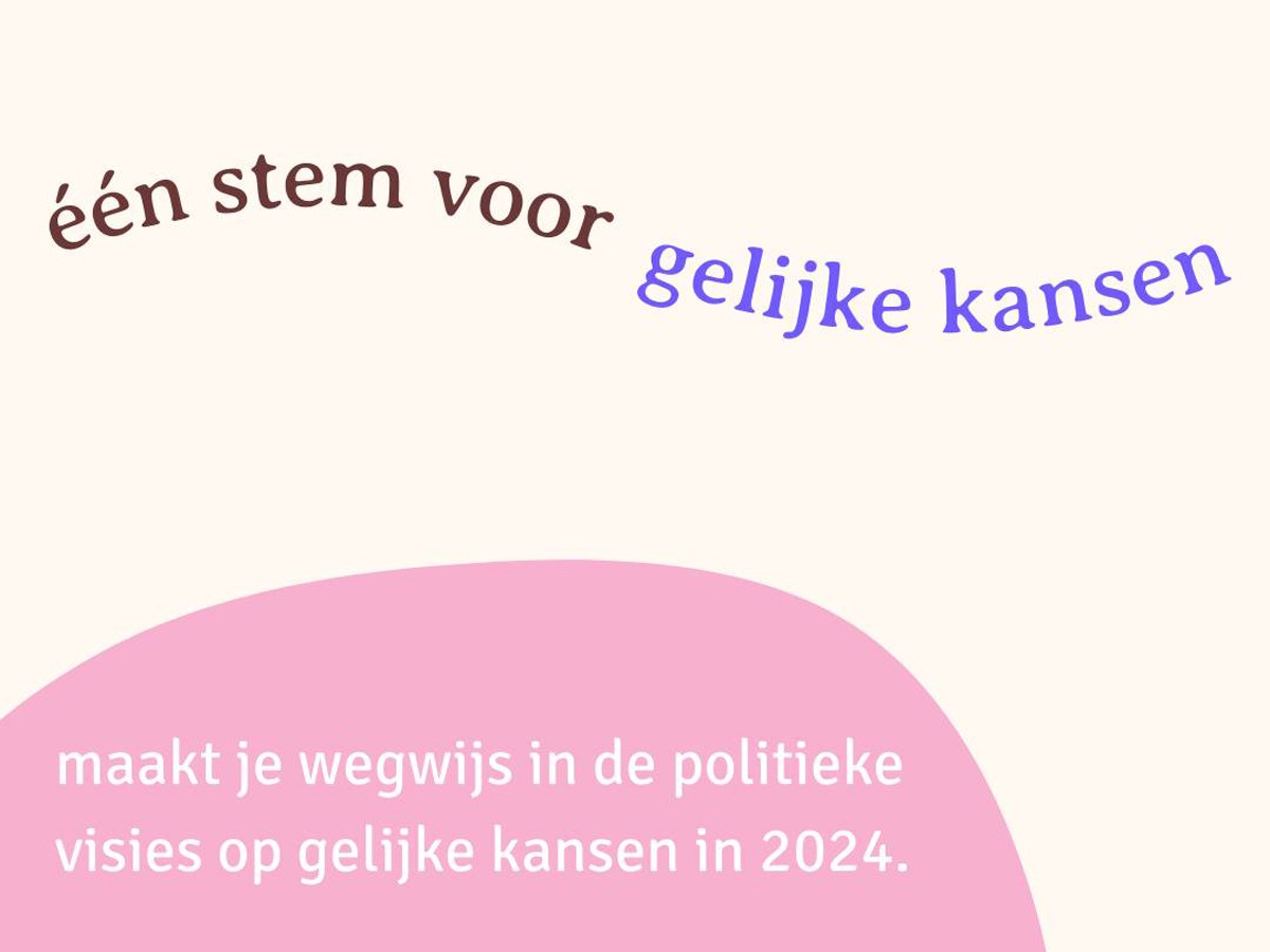 Eén stem voor gelijke kansen